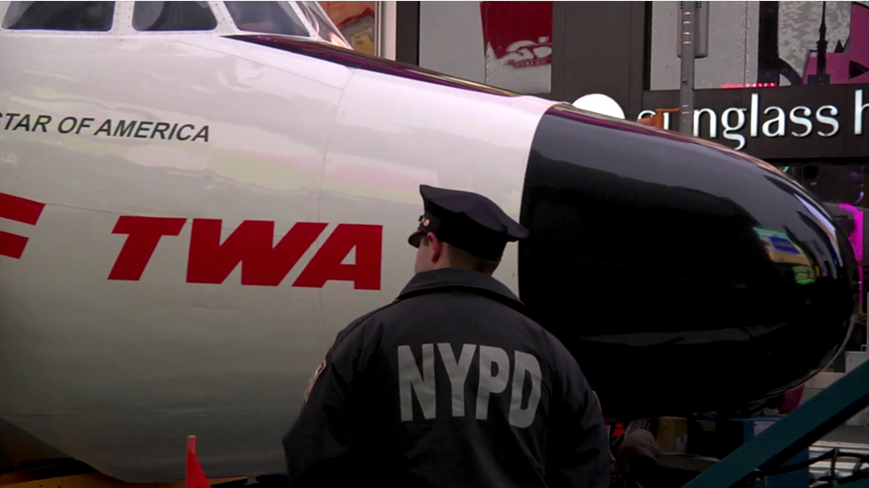 Lockheed Constellation in Time Square